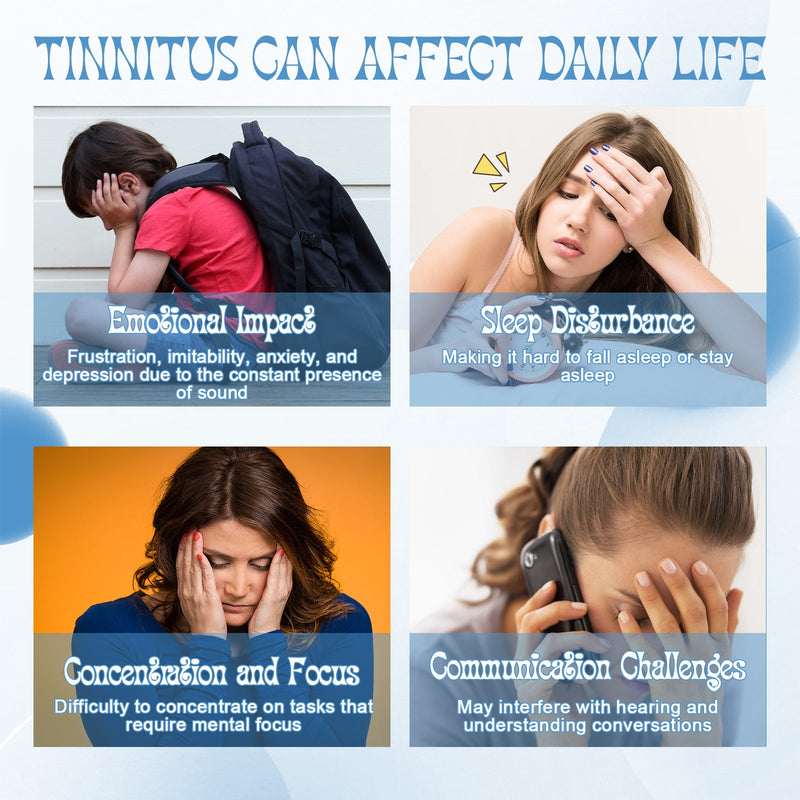 OUHOE Tinnitus Relief Spray, Relieves Ear Discomfort Earplugs Earwax Cleaning Ear Care Spray