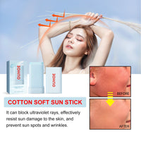 Cotton Soft Protective Rod, Summer Outdoor Resist Uv Moisturizing Refreshing Non-Sticky Comfortable Skin Feeling