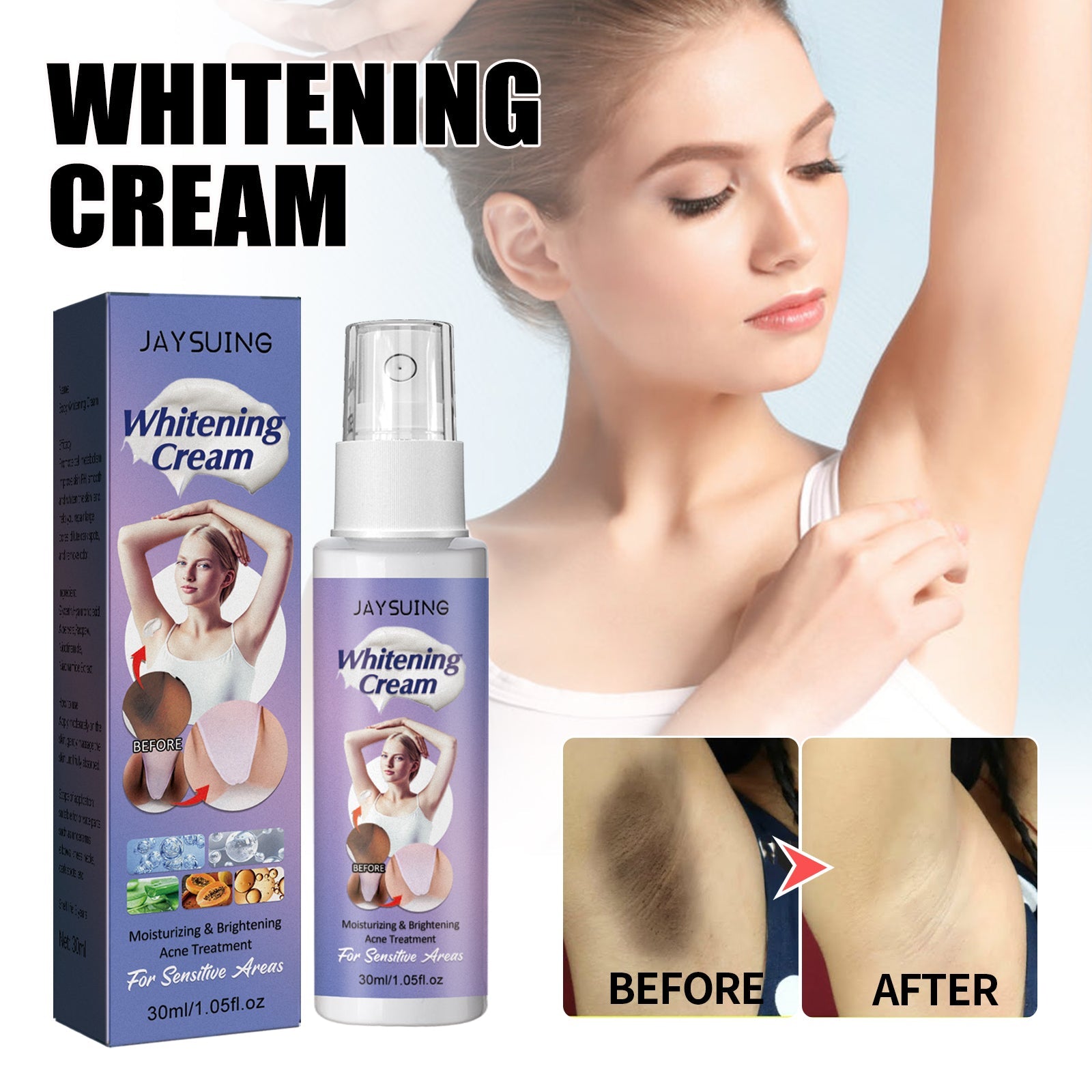 Black & Beauty Lotion Spray, Remove Melanin Repair Joint Black Moisturizing Whitening Skin Lotion