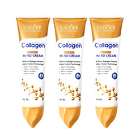 3Pcs*30G Collagen Hand Cream Skin Soften Nourish Moisturizing Korean Skin Care Cracked Repair Products
