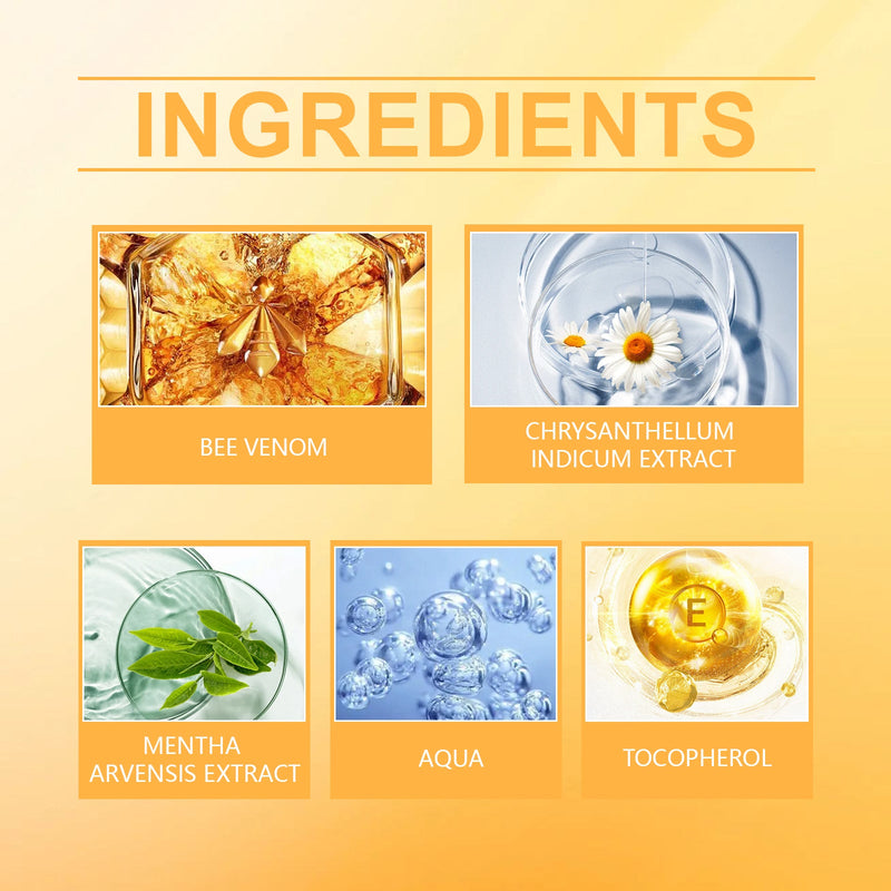 Bee Venom Psoriasis Care Spray, Psoriasis Spray Herbal Cooling Anti-Itch Skin Care Anti-Dandruff Light Redness Spray