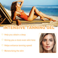 Intensive Tanning Gel, Summertime Seaside Beach Sunbath To Help Tanning Wheat Color Body Moisturizer Gel