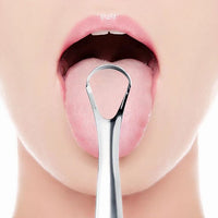 Tongue Cleaner Stainless Steel Tongue Scraper Oral Hygiene Tool for Fresh Breath