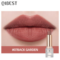 QIBEST Lipstick Velvet Matte Lipstick Not Easy To Fade Easy To Color Matte Lipstick