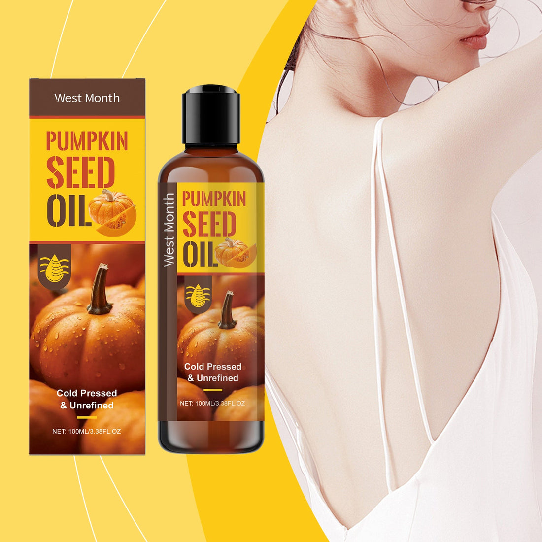 West&Month Body Care Oil - Moisturizing Daily Oil for Skin & Hair
