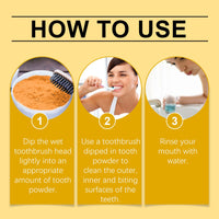 Turmeric Tooth Cleaning Powder Cleans Stains Yellow Care Mouth Clean Teeth Care Beauty Powder