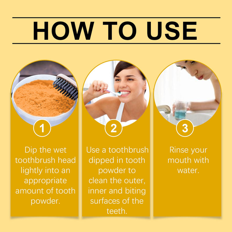 Turmeric Tooth Cleaning Powder Cleans Stains Yellow Care Mouth Clean Teeth Care Beauty Powder