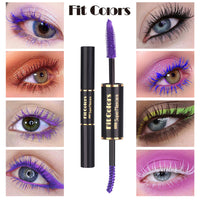 Fit Colors Double-Head Color Mascara Thick Curling Waterproof Not Smudged Multi-White Eyebrow Mascara