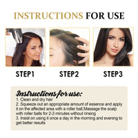 West&Month Hair Boost Darken Strengthen Essence, Scalp Massage Moisturizing Hair Roots Thick Smooth Hair Care Ball