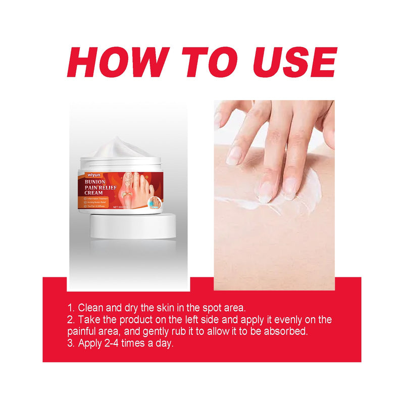 Bunion Pain Relief Cream, Repair And Correct Foot Thumb Valgus To Relieve Swelling And Pain Care Cream