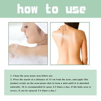 Back Acne Repair Spray, Repair Body Acne Fade Acne Mark Skin Care Spray