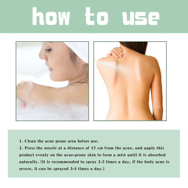 Back Acne Repair Spray, Repair Body Acne Fade Acne Mark Skin Care Spray