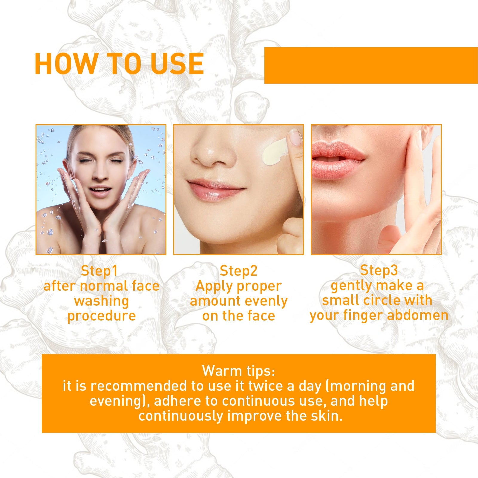 OUHOE Turmeric Face Cream, Reduces Fine Lines And Spots Moisturizes Anti Wrinkles Face Cream
