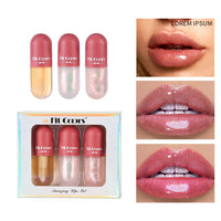 Rich Lip Dye Lip Liquid Partial Pearlescent Fine Flash Moisturizing Hydrating Temperature Controlled Discoloration Lip Oil Lip Gloss Liquid Set Box