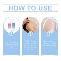 OceAura Before And After Hair Removal Treatment Spray, Gentle Moisturizing Care Skin Hair Cleaning And Moisturizing Treatment Spray