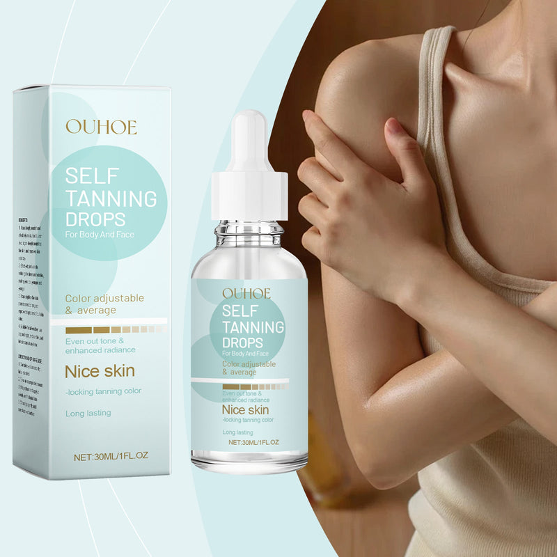 Tanning Drops, Gentle Moisturizing, Tanning And Even Skin Tone Moisturizing Wheat Skin Tone Care Solution