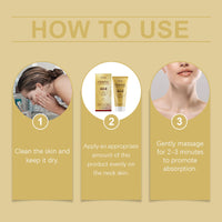 Hoygi Moisturizing Neck Cream, Gentle Ingredients Moisturize And Nourish Neck Skin Daily Massage Beauty Neck Care Cream