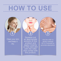 EELHOE Firming Roller Neck Cream, Hydrating, Moisturizing, Firming, Lightening Neck Lines, Nourishing And Massaging Neck Cream