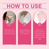 OceAura The Body Hair Removal Spray, Gentle And Relaxed Not Stimulate The Skin Care Hair Clean Hair Removal Spray