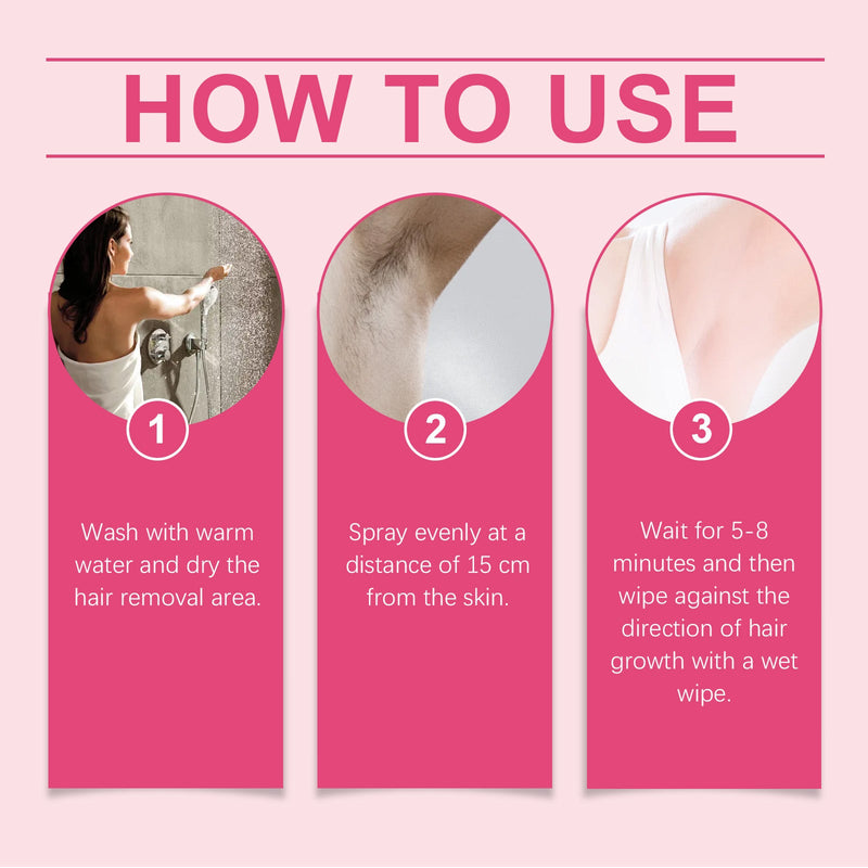 OceAura The Body Hair Removal Spray, Gentle And Relaxed Not Stimulate The Skin Care Hair Clean Hair Removal Spray
