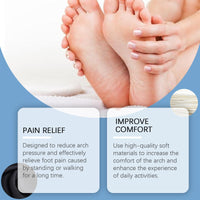 HOUKEA Anti-Swelling Foot Patch, Comfortable Support Wear Resistant Non-Slip Unisex Postural Corrective Foot Care Insoles