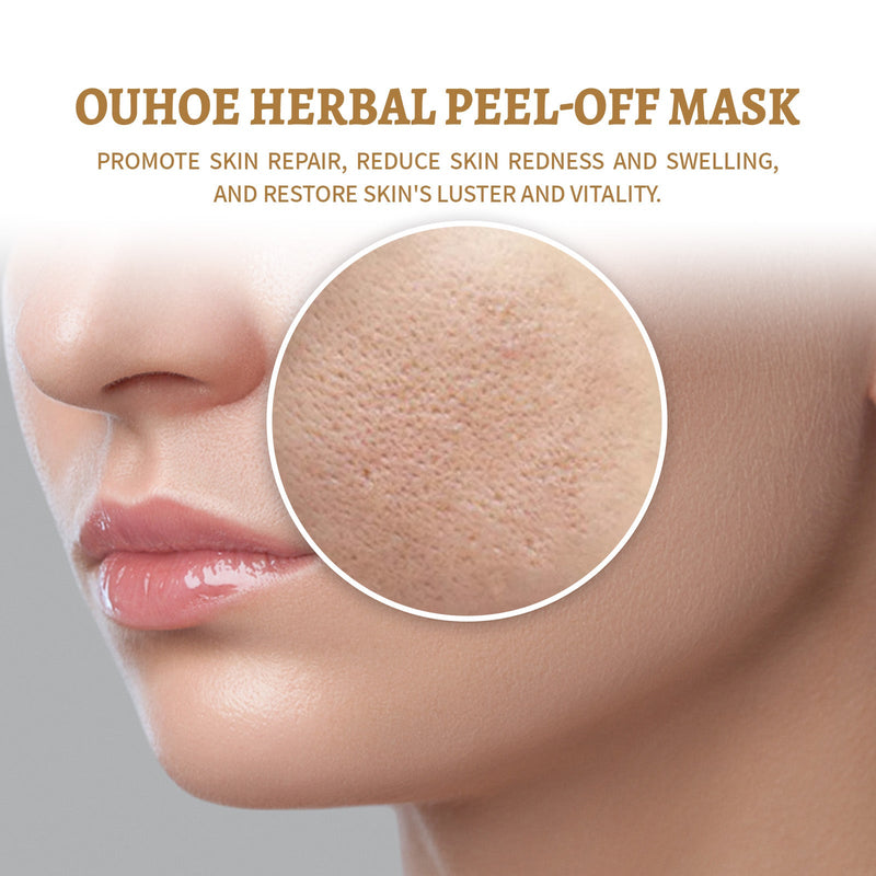 Herbal Peel-Off Mask, Pore-Shrinking Deep Gentle Cleansing Blackhead Removal Peel Mask