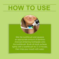 Bamboo Charcoal Toothpaste Freshen Breath, Brightening Teeth And Improving Yellow Tooth Stain Removal Toothpaste