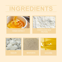 Rice Honey Moisturizing And Brightening Mask Hydrates, Moisturizes, Nourishes And Improves Facial Skin Shine