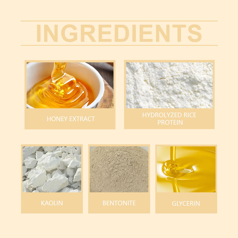 Rice Honey Moisturizing And Brightening Mask Hydrates, Moisturizes, Nourishes And Improves Facial Skin Shine
