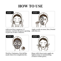 Activated Charcoal Cleansing Mask Stick, Face Care Cleansing Pore Blackhead Applicator Solid Mask