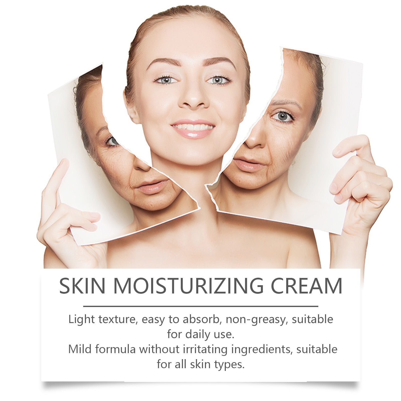 Facial Moisturizer, Hydrates And Moisturizes The Skin And Lightens The Fine Lines And Delicate Skin Of The Face