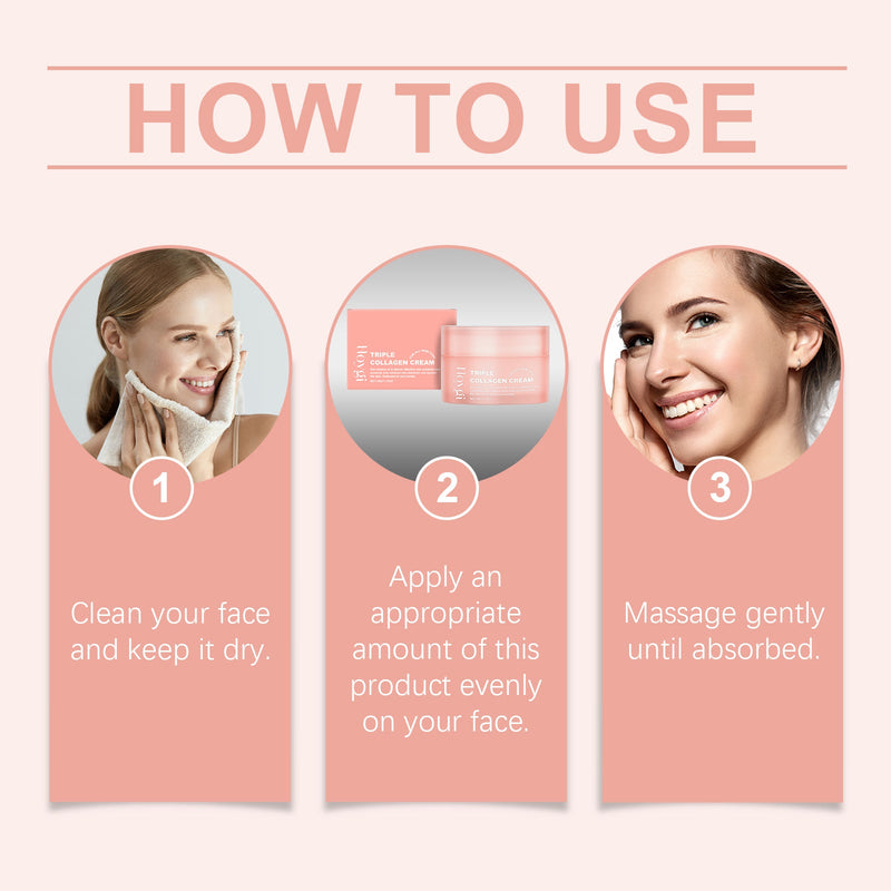 Hoygi Collagen Moisturizing Face Cream Gentle Formula To Improve Dry Skin Hydrating Soft Smooth Facial Skin