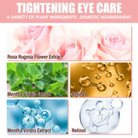 OUHOE Pink Rose Eye Mask, Reduces Fine Lines, Bags, Dark Circles, Moisturizes And Tights Skin Care Eye Mask