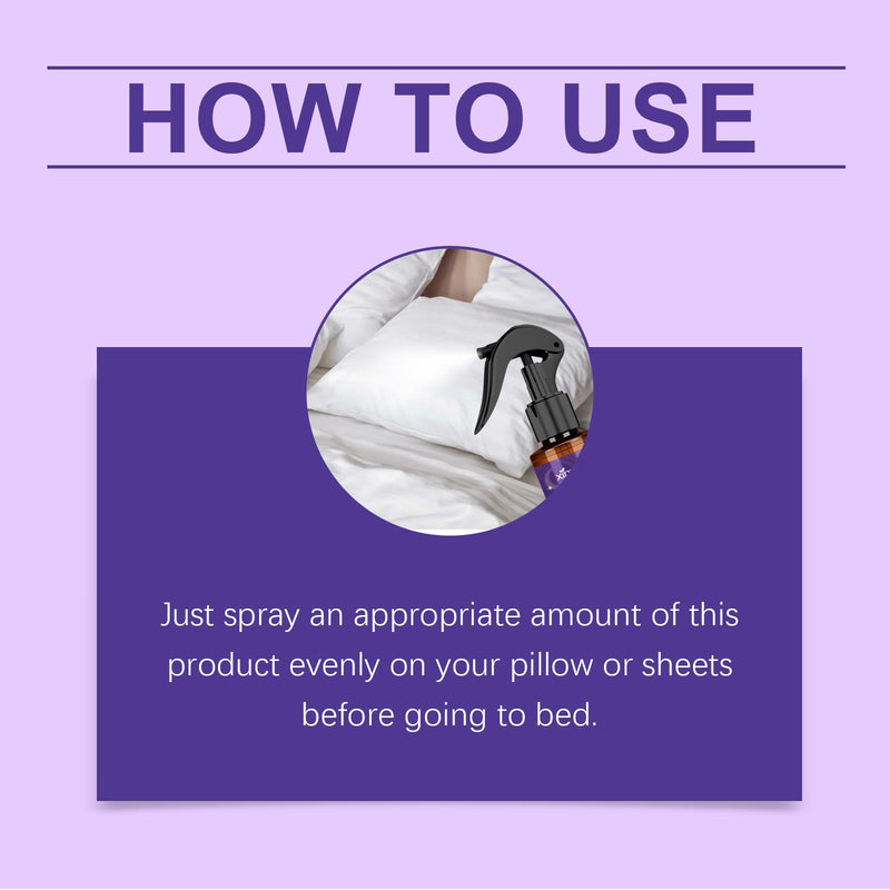 Lavender Essential Oil Sleep Spray Pamper Helps You Fall Asleep Quickly, Refreshing The Room And Relieving Fatigue