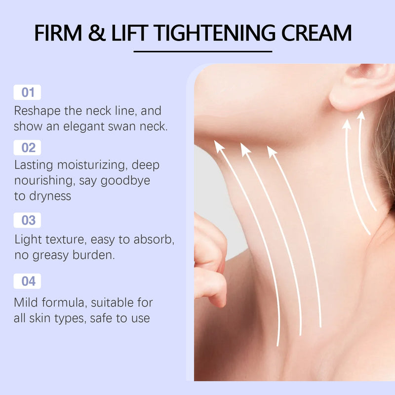 Neck Firming And Lifting Cream Refreshing, Moisturizing, Hydrating And Gently Nourishing Neck Care