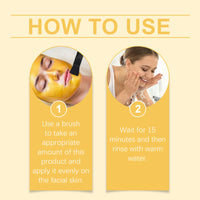 Vitamin C Turmeric Mud Film, Soft And Bright, Nourishing Facial Skin Moisturizing And Hydrating Turmeric Mud Film