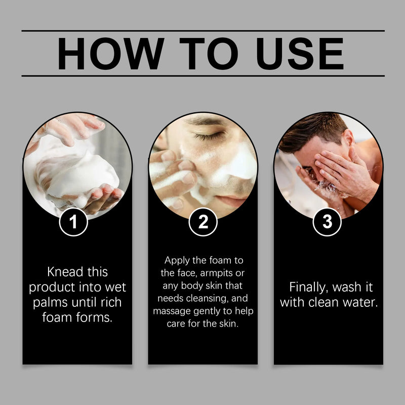 Volcanic Mud Cleansing Soap Cleansing Blackhead Acne, Deep Cleansing Of Facial Pores, Moisturizing And Rejuvenating Care