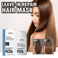 EELHOE Leavehin Repair Hair Mask, Repair Dry And Frizzy Hair Smooth Smooth Anti-Loss Hair Care Hair Mask