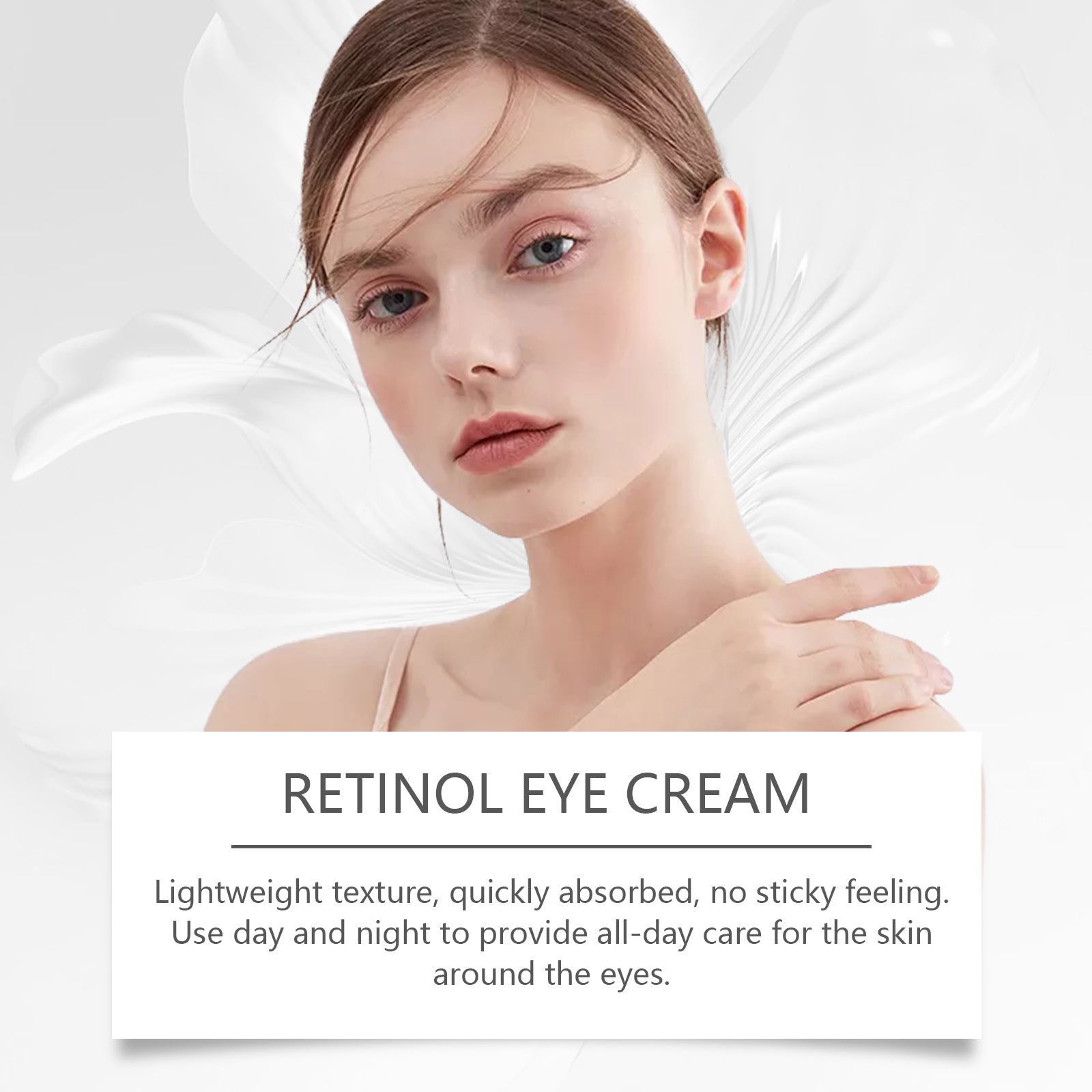Retinol Eye Cream, Hydrating, Moisturizing, Firming And Smoothing Skin Around Eyes Eye Massage Care Cream
