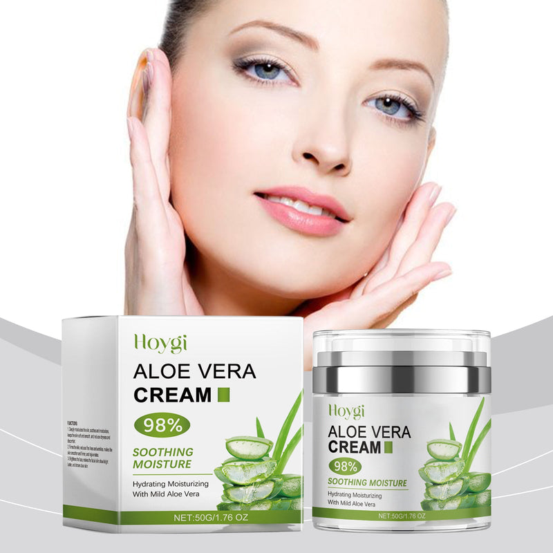 Hoygi Aloe Vera Moisturizing Cream, Gently Hydrates Moisturizing, Brightening And Tender Facial Skin Daily Care