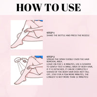 EELHOE Honey Mousse Hair Removal Spray, Full Body Hair Removal Armpit Hair Leg Hair Foam Mild Skin Friendly Does Not Stimulate