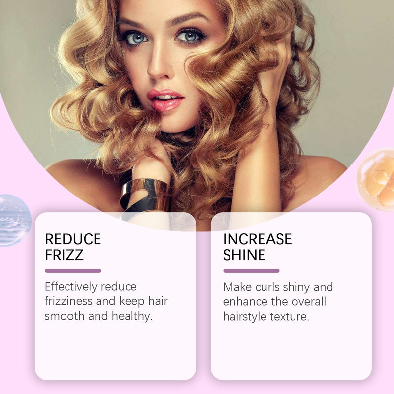 Non-Evaporating Film Curl Cream Nourishes And Restores Curly Hair Elastic Volumizing Long Lasting Styling Cream For Lazy People
