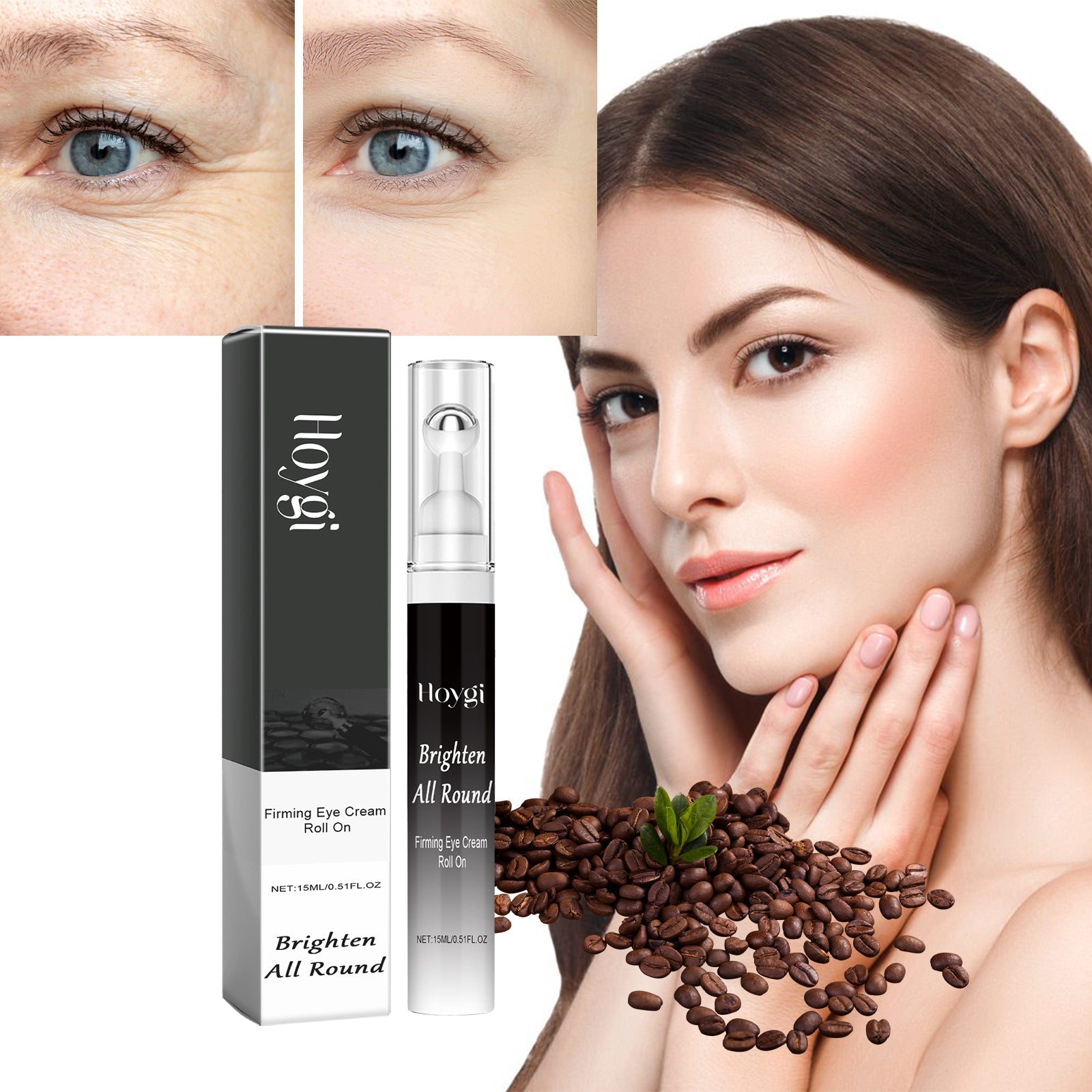 Firming Eye Cream Roll On, Repair Eye Cream Reduces Fine Line Bags Dark And Tight Moisturizing Ball