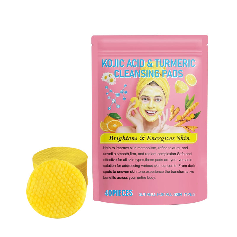 EELHOE Turmeric Acid Cleansing Pads - Lightens Acne, Brightens Pores