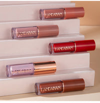 HANDAIYAN 12 Color Lip Gloss Set Liquid Lipstick Set Matte Pearlescent Non-Stick Cup Lip Gloss