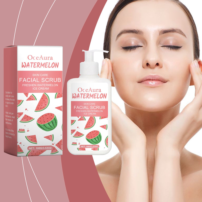 OceAura Gentle Exfoliating Scrub, Gently Cleanses And Moisturizes Face With A Delicate And Gentle Skin Scrub