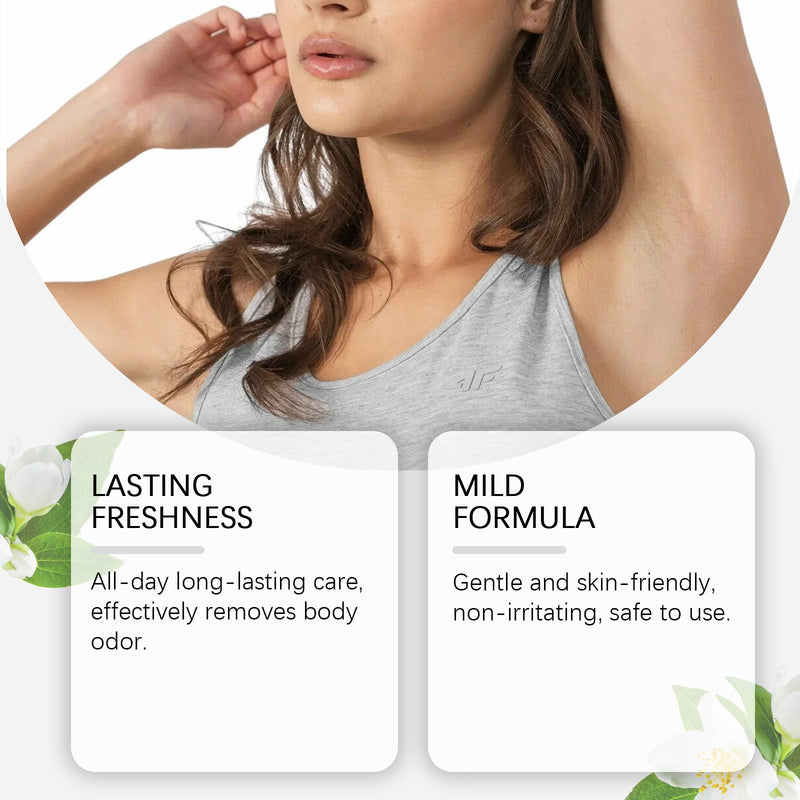 Viareline Jasmine Fresh Spray Natural Fragrance Body Sweat To Remove Odor Refreshing Fragrance Portable