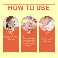 Jaysuing Turmeric Acid Cleanser Pad, Gently Cleans Facial Skin Pores And Reduces Acne Spots