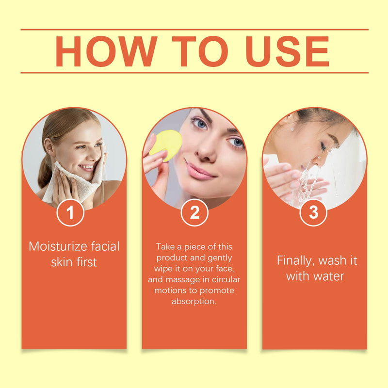 Jaysuing Turmeric Acid Cleanser Pad, Gently Cleans Facial Skin Pores And Reduces Acne Spots