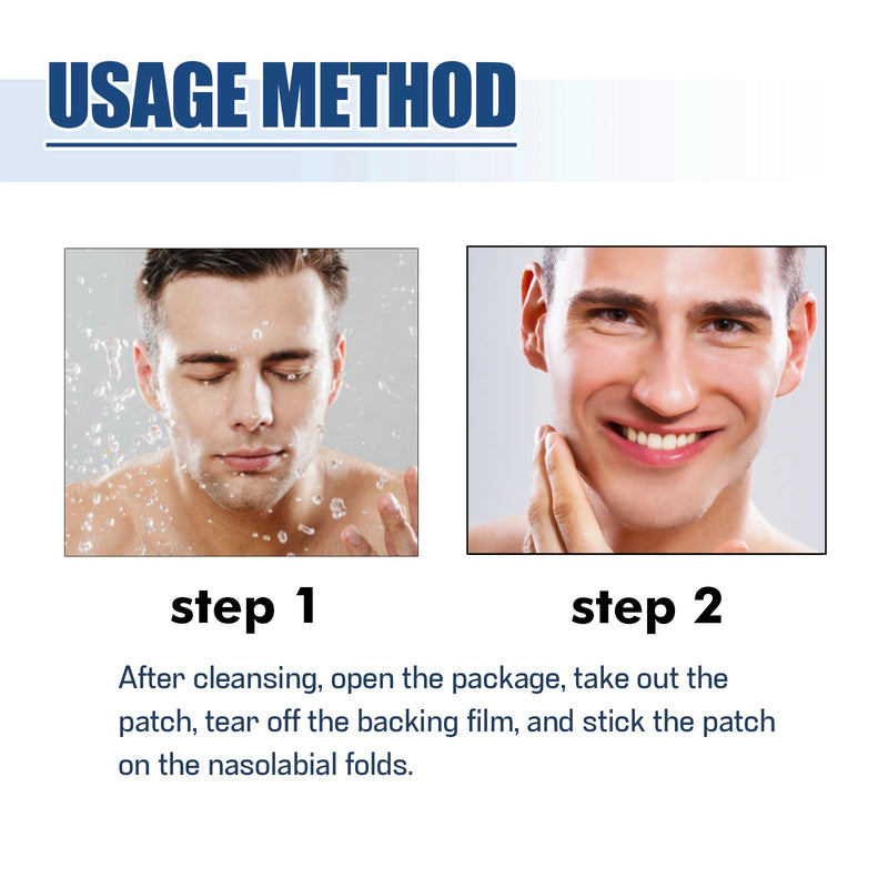 East Moon Anti-Wrinkle Patch For Men, Smoothing And Firming The Fine Lines In The Corners Of The Eyes And Lightening The Wrinkles On The Head